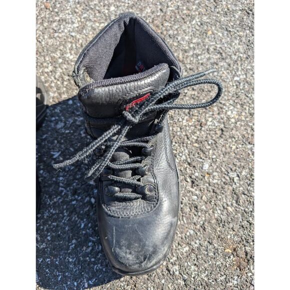 RED WING BLACK LEATHER STEEL TOE LACE UP 2380 ANKLE WORK BOOTS SIZE 7 D main image 7